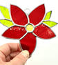 Stained Glass Flower Suncatcher - Handmade Window Decoration - Rec