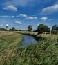 A4 Print Of Windmill Norfolk Broads 