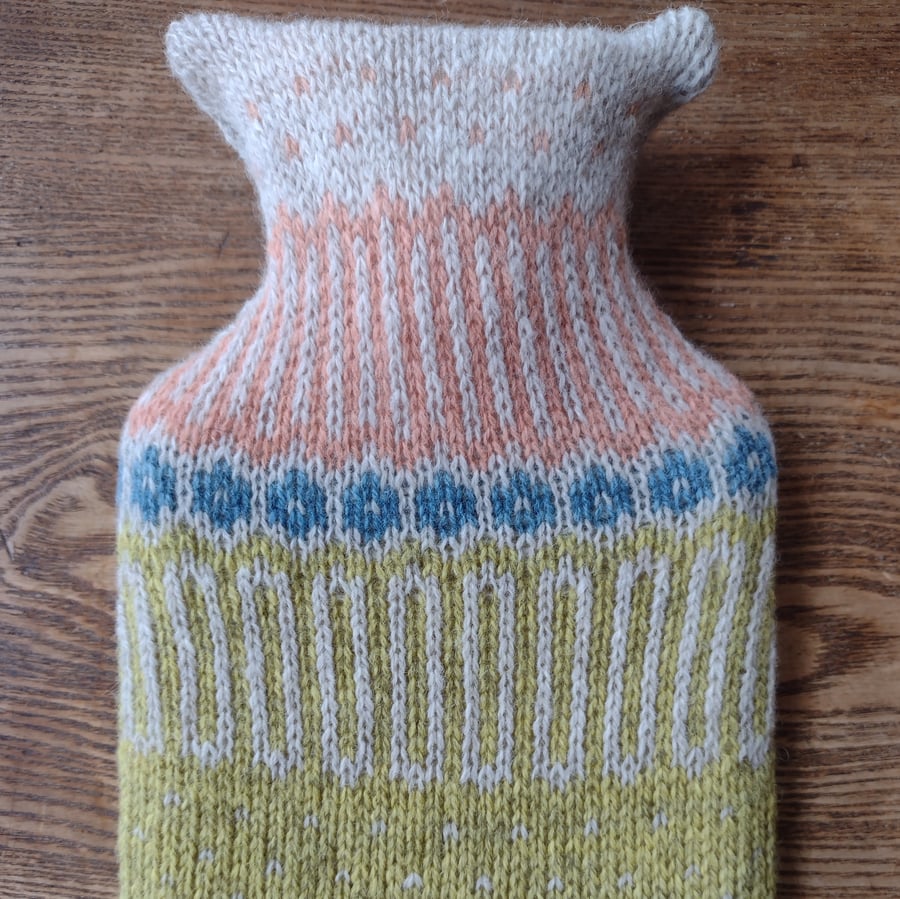 1L hot water bottle cover Lemon