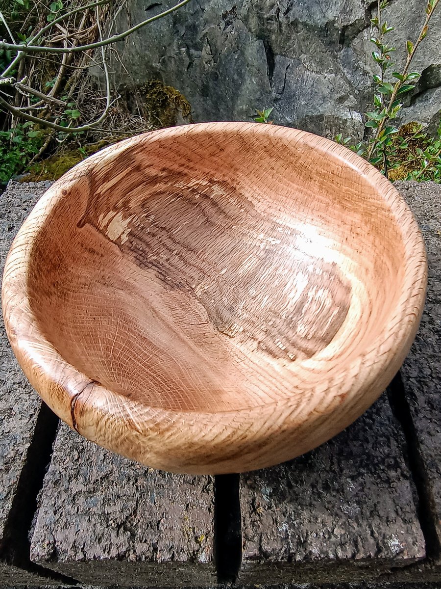 Chunky Spalted Oak Bowl