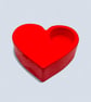 Red Heart-Shaped Tealight Holder - Studio Sale - Image 6