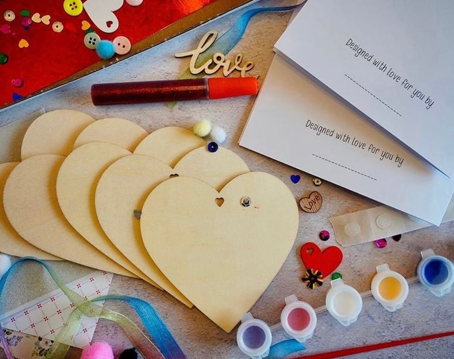 Valentines card craft kit 