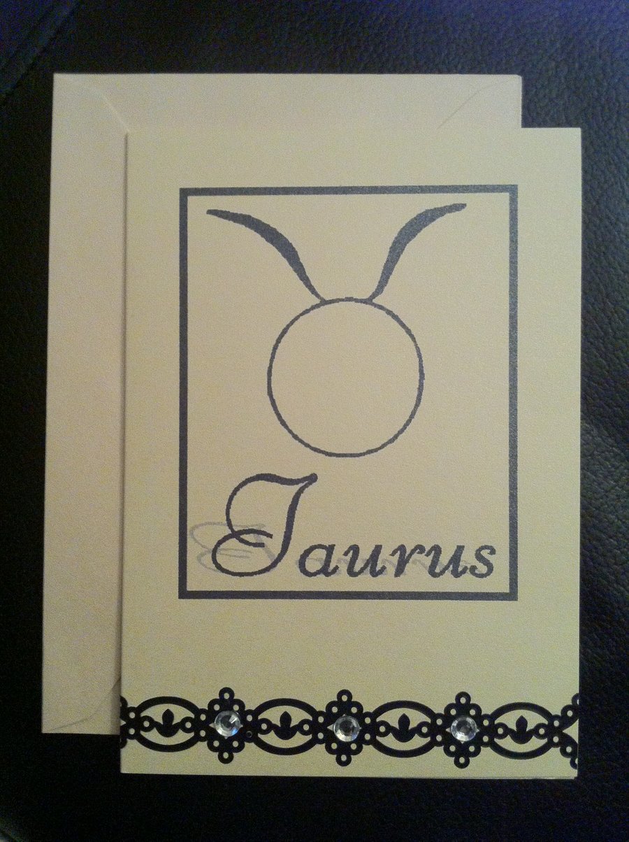 Taurus Greetings card