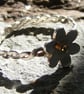 Sterling Silver Flower Ring with 18ct Yellow Gold Accent - Image 2