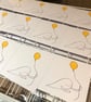 Ghost and Balloon Screenprinted Card - Image 2
