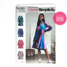 Paper Sewing Pattern, Misses’ sweatshirt dresses for knit fabric S9380