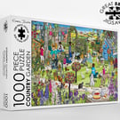 Country Garden 1,000 piece jigsaw puzzle designed and made in the UK