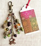 Handmade boho bag charm with Capricorn Mykonos charm - letterbox gift - Image 2