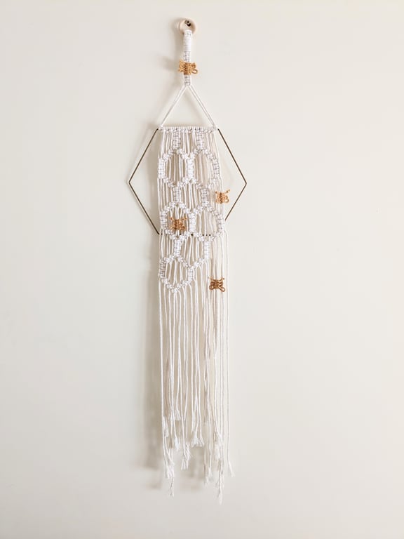 Wall Hanging Bee and Honeycomb