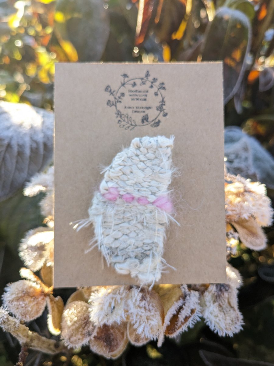 Unique woven brooch