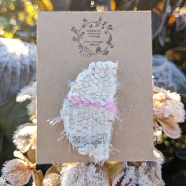 Unique woven brooch