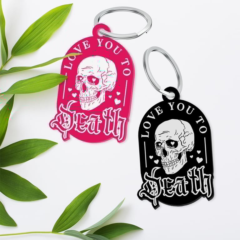Love You To Death Keyriny: Dark Humour Love Gift, Funny Edgy Valentines Gift