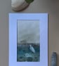 Lone egret hand painted greetings card - Image 3