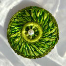 Cool elegant hand embroidered brooch