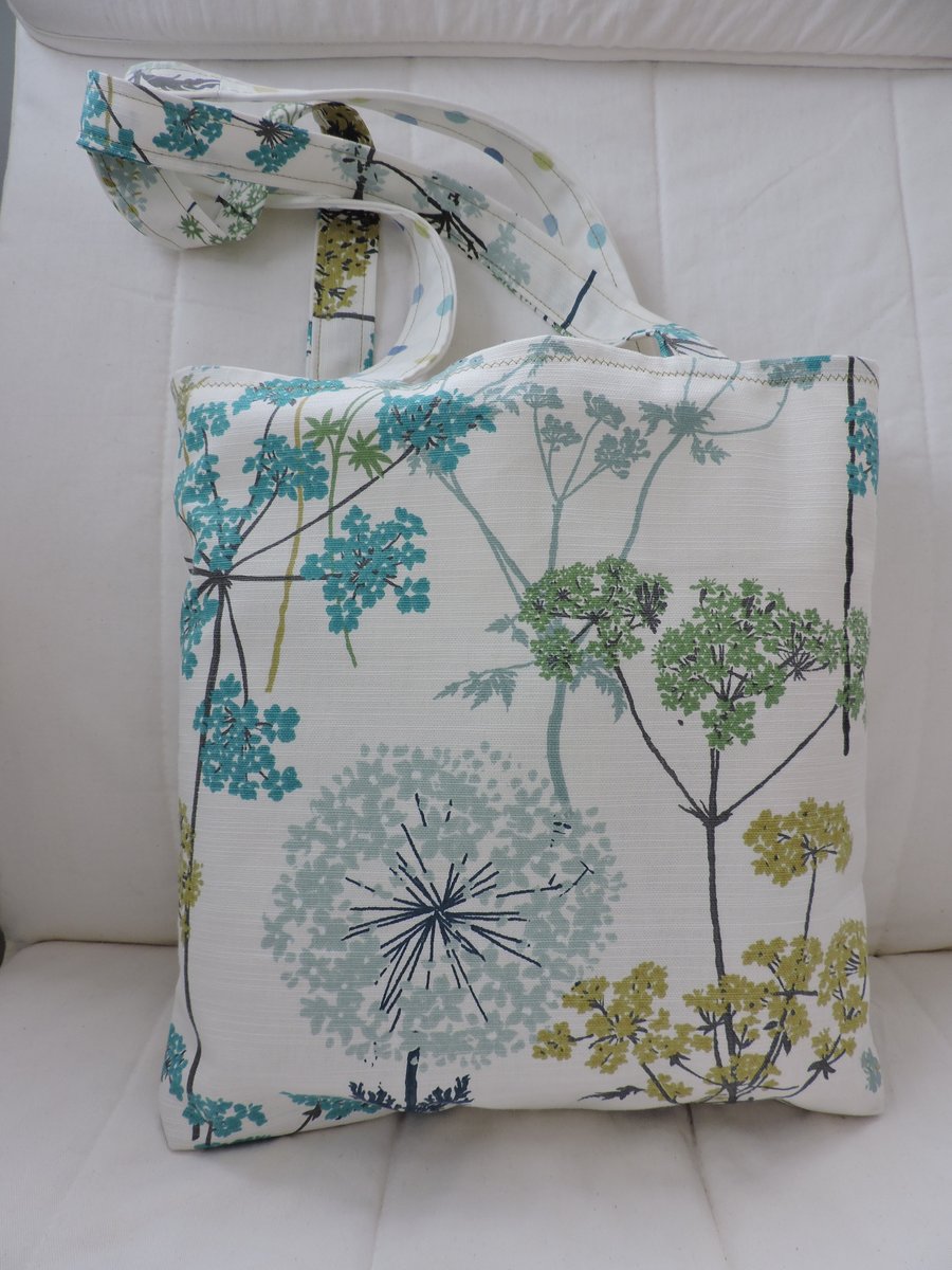 SALE Tote Bag Shopping Bag Craft Bag Meadow Flowers