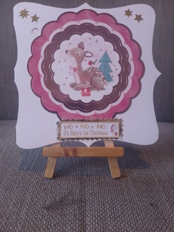 Baby's First Christmas handmade card