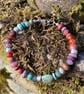 Silver and mixed gemstone bead bracelet - Image 9