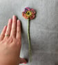 Pretty crocheted flower posy - rainbow mix - Image 2