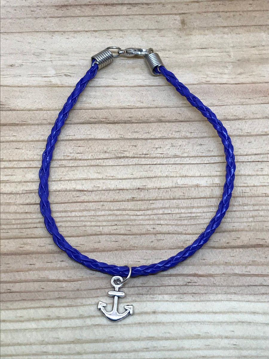 Blue Anchor Bracelet (445)
