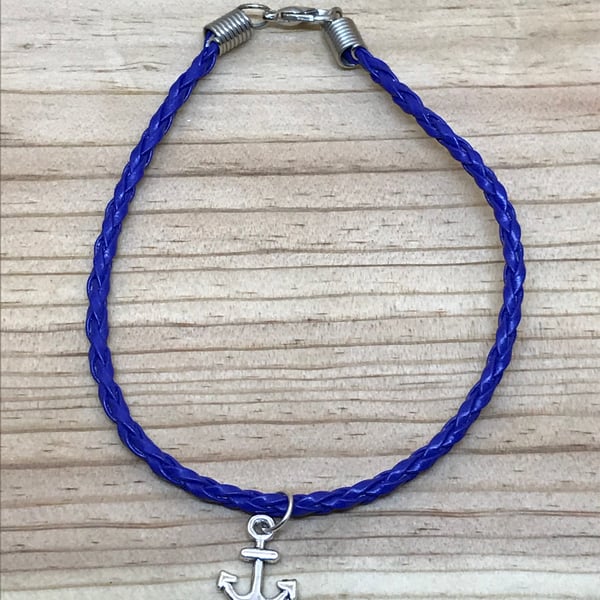 Blue Anchor Bracelet (445)