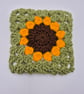 Crochet sunflower purse,  cardholder, wallett - Image 2