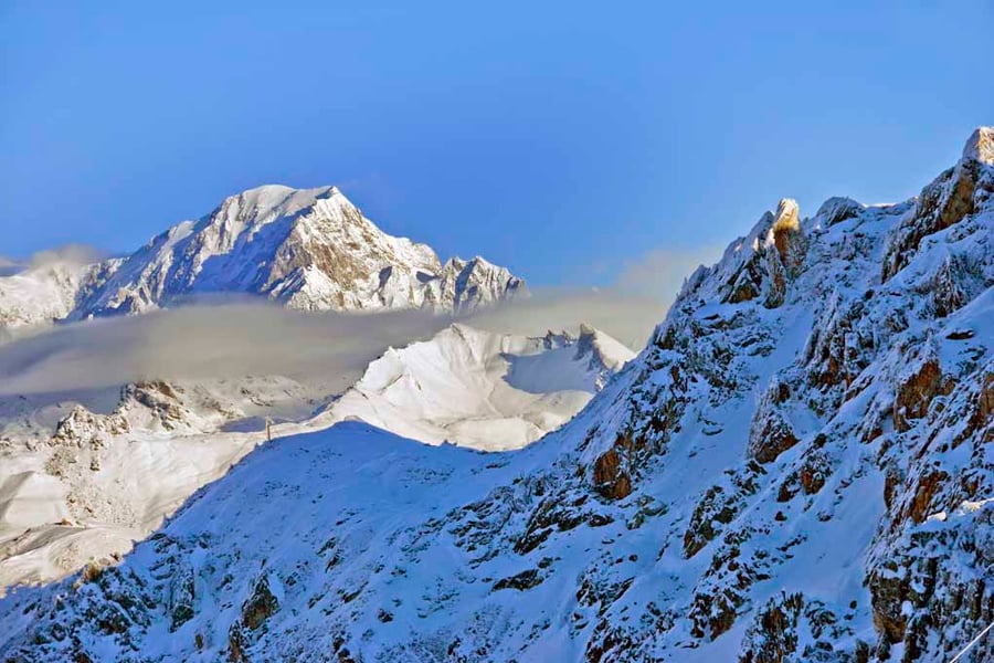 Mont Blanc Les Arcs French Alps France Photograph Print