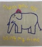 Cute friendship elephant card. - Image 3
