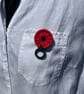 Glasses Holder Brooch - 'Poppy' - Image 4