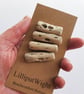 Set of four driftwood toggle buttons with single hole - Image 4