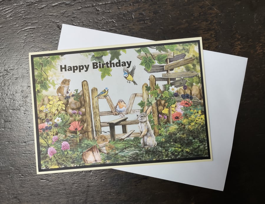 British Countryside Birthday Card, Male Card, Female Card
