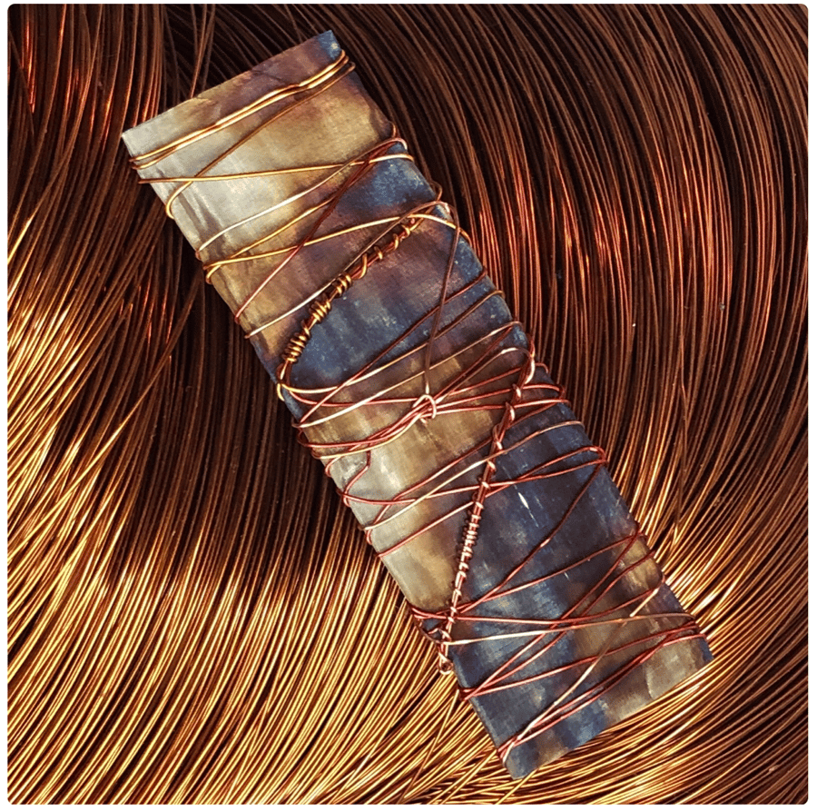 Stainless steel wire wrapped large hairclasp