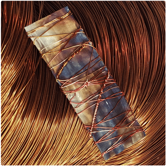 Stainless steel wire wrapped large hairclasp
