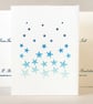 SnowFall - Original Hand Printed  Card - Image 2