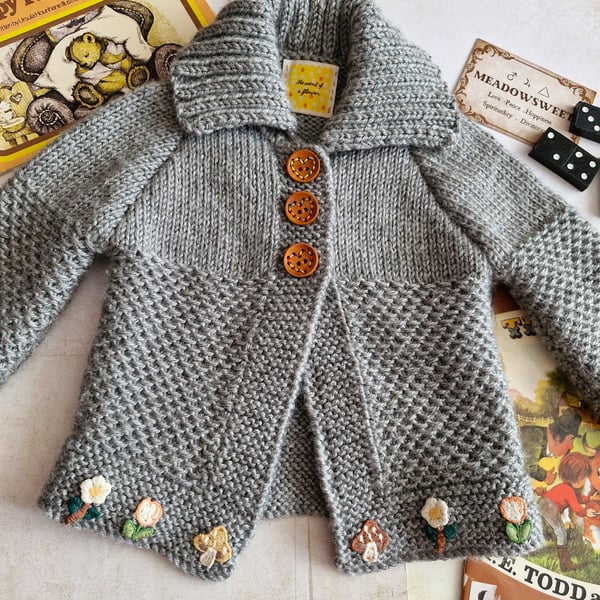 "Foragers First cardigan"