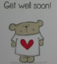 Little Bear Get Well Soon Card - Image 2