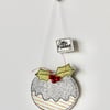 'Christmas Pudding' 1 - Handmade Decoration