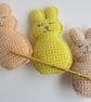 Toy Rattle, Bunny, Rabbit, Crochet Toy, Baby Gift, Cotton yarn, SALE - Image 4