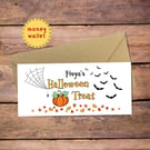 Halloween Treat Money Wallet Card - cash gift envelope