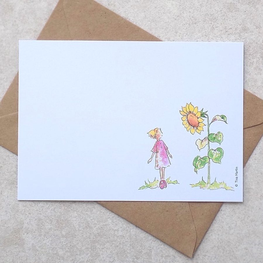 S A L E    Daisy and Sunflower Postcards (pack of 6)
