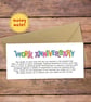 Work Anniversary Money Wallet Card - cash gift envelope