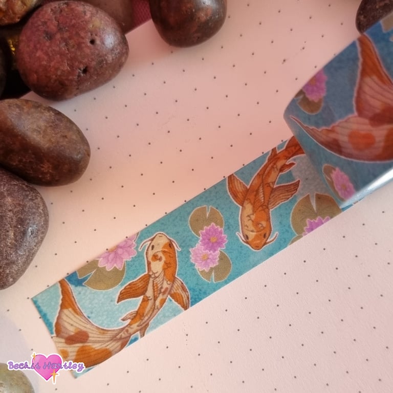 Koi Pond Washi Tape - Decorative Paper Tape - Stationery Gifts