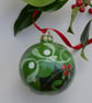 Holly and Mistletoe Bauble - Image 1