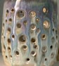 Handmade ceramic candle holder, ceramic luminary  - Image 5