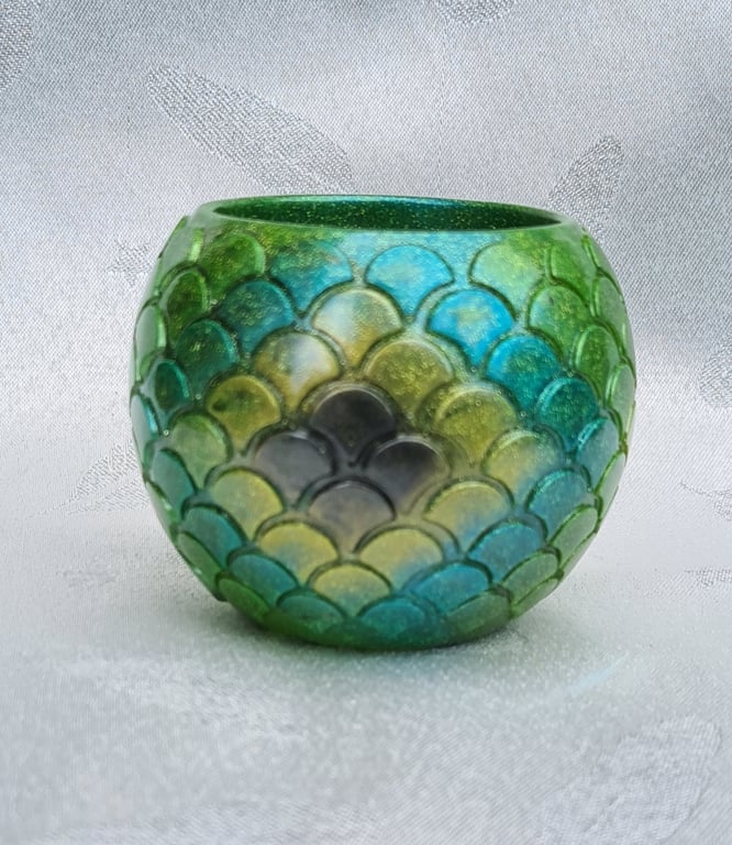 Small Snake Scale Pot - Planter - Jewellery 