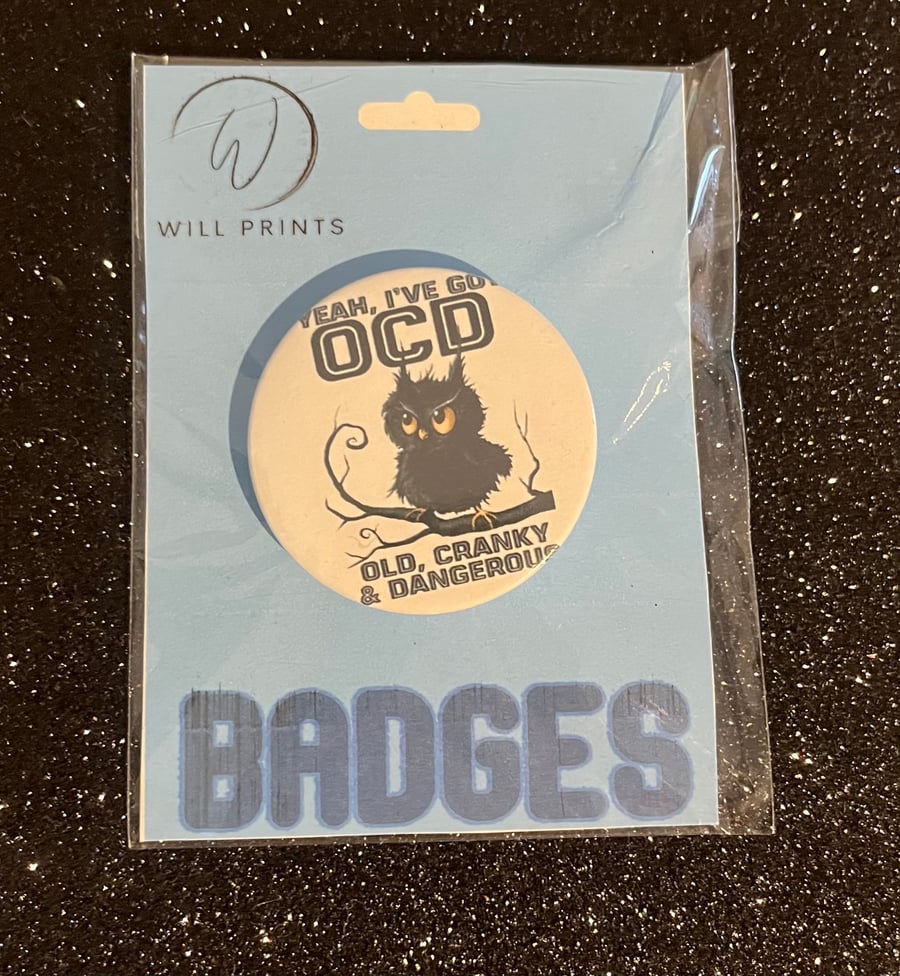 OCD printed Badge 45mm