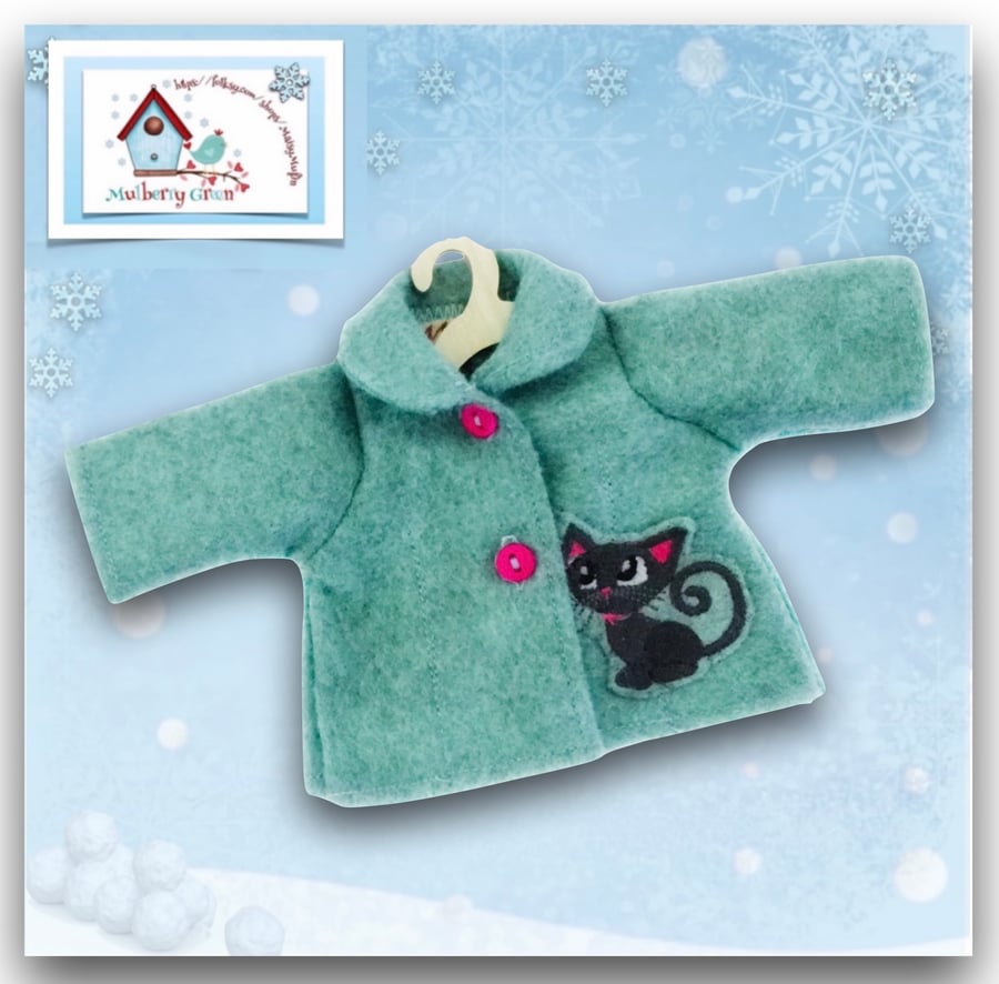 Cute Kitten Tailored and Embroidered Jacket