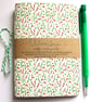Set of two British wildflowers- Tansy and Heather- hand bound recycled notebooks - Image 1