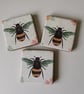 Decoupage Bee Tile Coaster