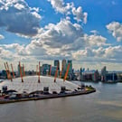 O2 Arena Millennium Dome Canary Wharf London Docklands Photograph Print