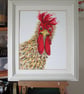 Rooster being curious, print of an Original painting - Image 3
